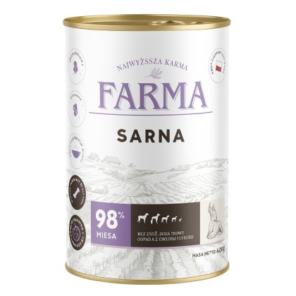 FARMA Select Sarna – Karma mokra dla psa - 400g