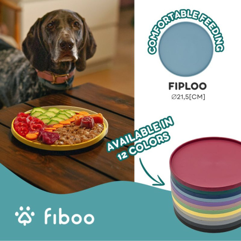 FIBOO Fiploo - ekologiczny talerzyk dla psa - żółty FIBOO Fiploo - ekologiczny talerzyk dla psa - żółty