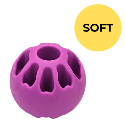 FIBOO Snack Fibooll SOFT JUMBO – Kula smakula dla psa – FIOLET – rozmiar ø 8 cm