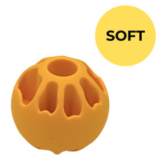 FIBOO Snack Fibooll SOFT JUMBO – Kula smakula dla psa – MIODOWA – rozmiar (ø 8 cm)