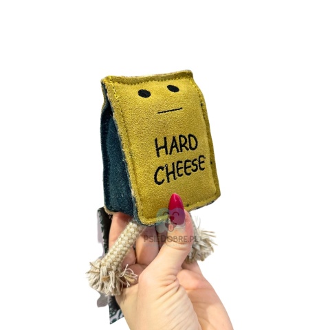 GREEN & WILD'S Hard Cheese - skórzana zabawka dla psa - serek GREEN & WILD'S Hard Cheese - skórzana zabawka dla psa - serek