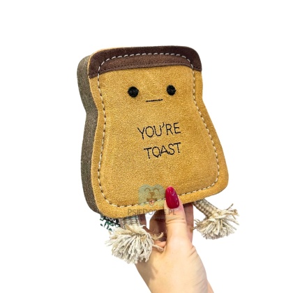 GREEN & WILD'S You're Toast (Tost) - skórzana zabawka dla psa TOST