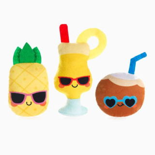 HUG SMART – 3 mini zabawki dla psa – Pinacolada