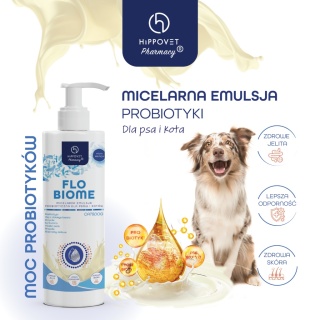 Hippovet Pharmacy FloBiome – emulsja probiotyczna dla psów i kotów 250 ml