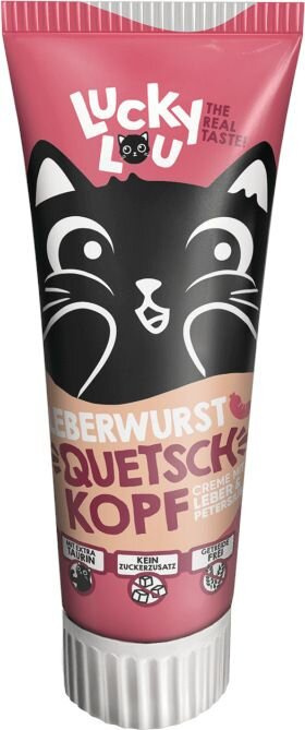 Lucky Lou – pasta w tubce dla kota – wątróbka wieprzowa z pietruszką 75 g
