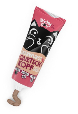 Lucky Lou – pasta w tubce dla kota – wątróbka wieprzowa z pietruszką 75 g