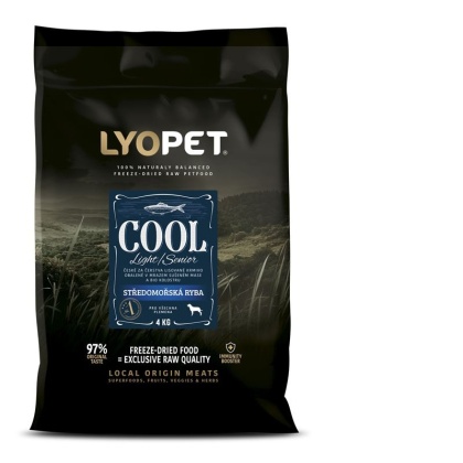 Lyopet Cool – karma tłoczona na zimno z białą rybą dla psa seniora lub psa z wrażliwym układem pokarmowym – 12 kg