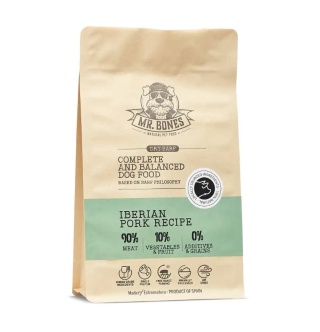 Mr. Bones - Dry BARF Iberian Pork - karma dla psa suszona powietrzem - wieprzowina iberyjska - 450g