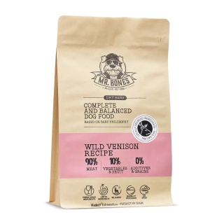 Mr. Bones - Dry BARF Wild deer - karma dla psa suszona powietrzem - mięso jelenia - 450g