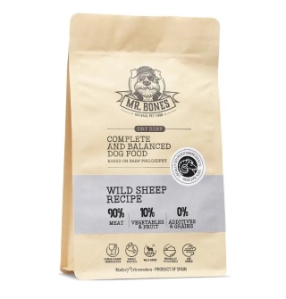 Mr. Bones - Dry Barf Wild Mouflon. - karma dla psa suszona powietrzem - mięso muflona - 450g