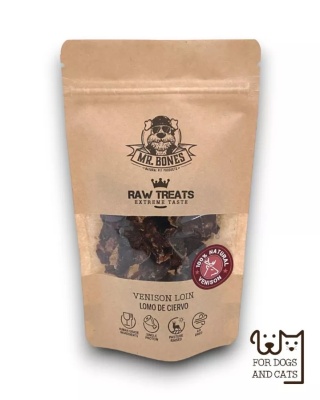 Mr. Bones – Surowe przysmaki z polędwicy jelenia – 45 g