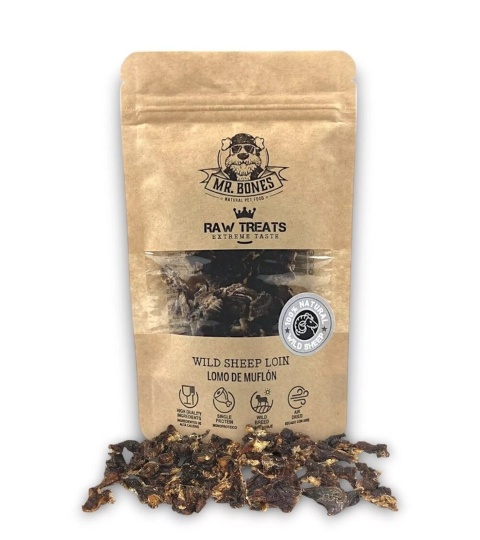 Mr. Bones – Surowe przysmaki z polędwicy muflona – 45 g Mr. Bones – Surowe przysmaki z polędwicy muflona – 45 g
