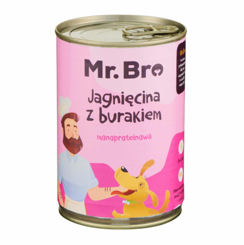 Mr. Bro – karma mokra dla psa – Jagnięcina z Burakiem – 400g Mr. Bro – karma mokra dla psa – Jagnięcina z Burakiem – 400g