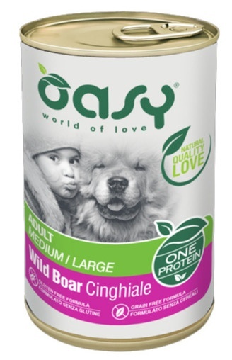 OASY ONE PROTEIN ADULT- karma monobiałkowa dla psa - dzik - 400g