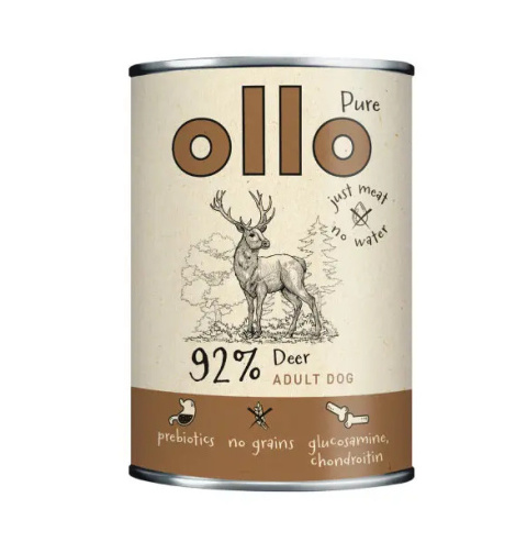 OLLO Pure Deer - karma mokra dla psa - jeleń - 850g