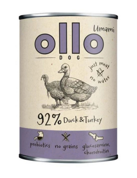 OLLO Umami Kaczka i indyk - mokra karma dla psa - 850g OLLO Umami Kaczka i indyk - mokra karma dla psa - 850g