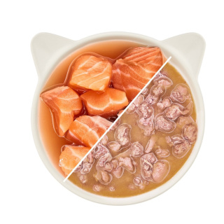 WOW CAT Lachs in sauce - filety łososia w sosie - karma mokra dla kota (85g)