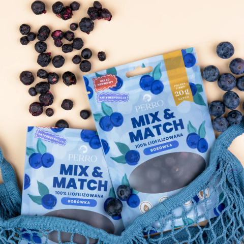 PERRO – MIX & MATCH Borówka amerykańska – Przysmaki liofilizowane dla psa 20g PERRO – MIX & MATCH Borówka amerykańska – Przysmaki liofilizowane dla psa 20g