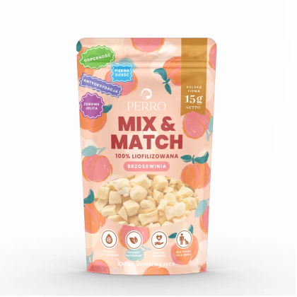 PERRO - MIX & MATCH Brzoskwinia - Przysmaki liofilizowane dla psa 15g
