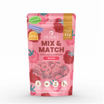 PERRO MIX & MATCH Malina – Przysmaki liofilizowane dla psa 15g