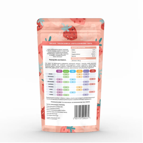 PERRO MIX & MATCH Truskawka – Przysmaki liofilizowane dla psa 10g PERRO MIX & MATCH Truskawka – Przysmaki liofilizowane dla psa 10g