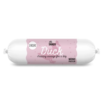 Paka Zwierzaka Kiełbaska treningowa PEPE Duck (kaczka) – 200 g