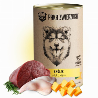 Paka Zwierzaka karma mokra Królik i dzik z dynią (400g)