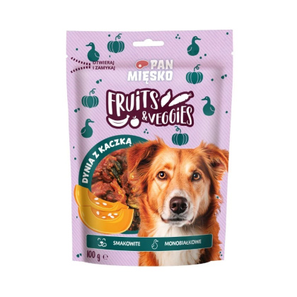 Pan Mięsko Fruits & Veggies – Dynia z kaczką 100g