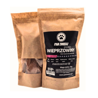 Pan Zwierz – Naturalne smaczki mięsne – Wieprzowina – 25 g