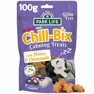 Park life Chill Bix Calming relaksujące ciasteczka dla psa - miód i rumianek - 100g