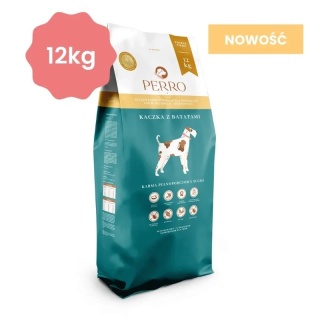 Perro - Kaczka z batatami 12kg - bezzbożowa karma sucha dla średnich i dużych ras - 12 kg