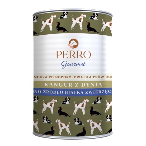 Perro - Kangur z Dynią – monobiałkowa karma dla psa - 400g Perro - Kangur z Dynią – monobiałkowa karma dla psa - 400g