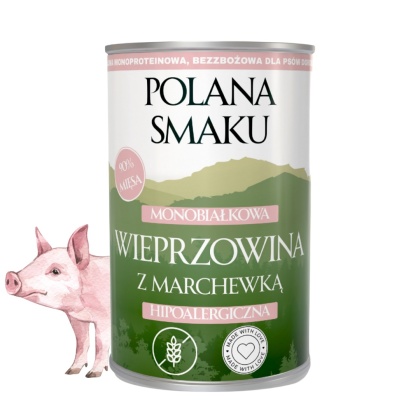 Polana Smaku - Wieprzowina z marchewką - karma mokra dla psa - 400g