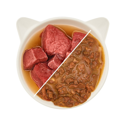 WOW CAT Rind in sauce - kawałki wołowiny w sosie - karma mokra dla kota (85g) WOW CAT Rind in sauce - kawałki wołowiny w sosie - karma mokra dla kota (85g)