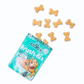 Park life - Brush-Bix Dog Biscuits - ciasteczka dla psa dental z indykiem i miętą 100g
