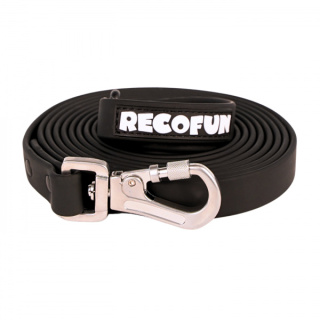 RecoFun Smycz treningowa dla psa PVC - czarna - 5 metrów