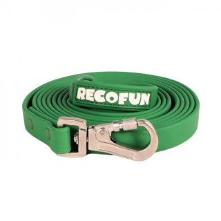 RecoFun Smycz treningowa dla psa PVC - zielona - 5 metrów