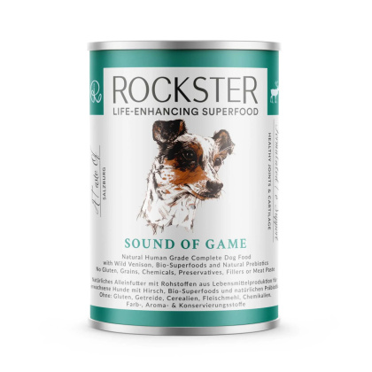 Rockster Sound of game - BIO jeleń - karma mokra dla psa PREMIUM (400g)