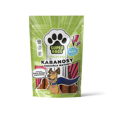 SUPERDOGS Obrońca Natury – Kabanosy z dziczyzny dla psa – 100 g SUPERDOGS Obrońca Natury – Kabanosy z dziczyzny dla psa – 100 g