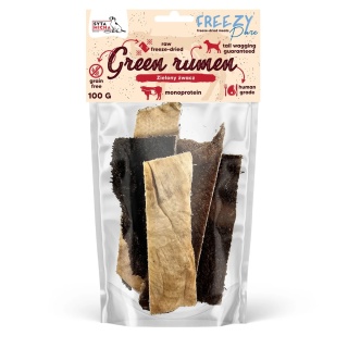 SYTA MICHA FREEZY Pure – 100% Liofilizowany zielony żwacz wołowy dla psa 80 g