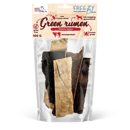 SYTA MICHA FREEZY Pure – 100% Liofilizowany zielony żwacz wołowy dla psa 80 g