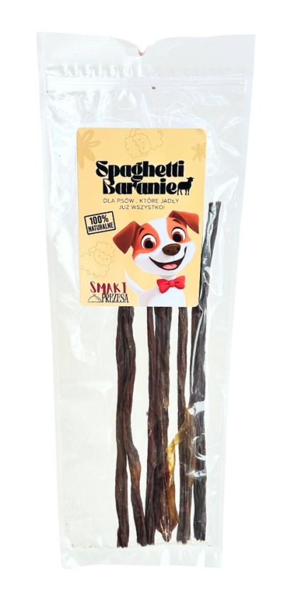 Smaki Prezesa – Baranie Spaghetti – naturalna przekąska dla psa – 40 cm