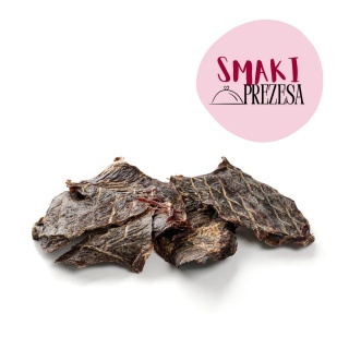 Smaki Prezesa – Filety Deluxe z konia – przysmak dla psów – 100g