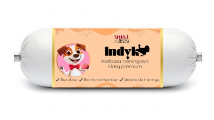 Smaki Prezesa – kiełbaska treningowa dla psa – indyk 400 g