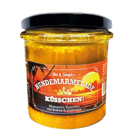 Stevi & Schnück’s Hundemarmelade Küsschen! – Dżem Dobry Pocałunek dla psa – 275 g