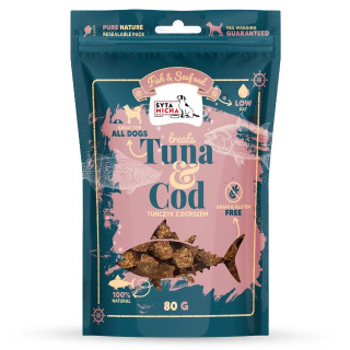 Syta Micha Fish & Seafood Przysmaki z tuńczykiem dla psa 80g