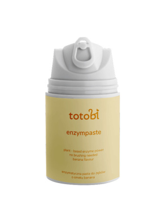 Totobi – Enzympaste Banana Nana – Enzymatyczna pasta do zębów dla psa i kota o smaku banana, 50 ml