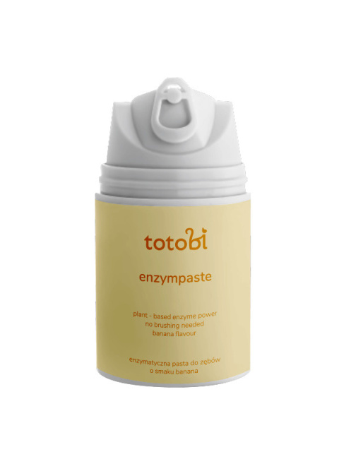Totobi – Enzympaste Banana Nana – Enzymatyczna pasta do zębów dla psa i kota o smaku banana, 50 ml Totobi – Enzympaste Banana Nana – Enzymatyczna pasta do zębów dla psa i kota o smaku banana, 50 ml