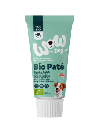 WOW BIO Leberpastete - ekologiczna mięsna pasta dla psa z wątróbką 80g
