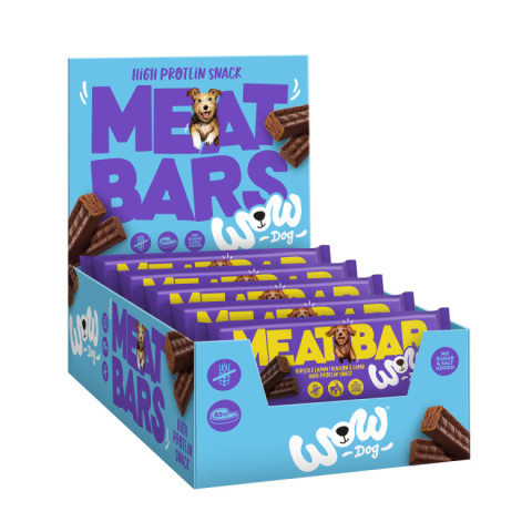 WOW DOG Meat Bar Hirsch Lamm - batonik mięsny dla psa z jelenia i jagnięciny (40g) WOW DOG Meat Bar Hirsch Lamm - batonik mięsny dla psa z jelenia i jagnięciny (40g)